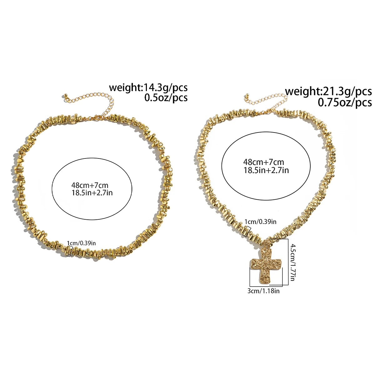 Twilight Drape Multi-Layered Gold Chain