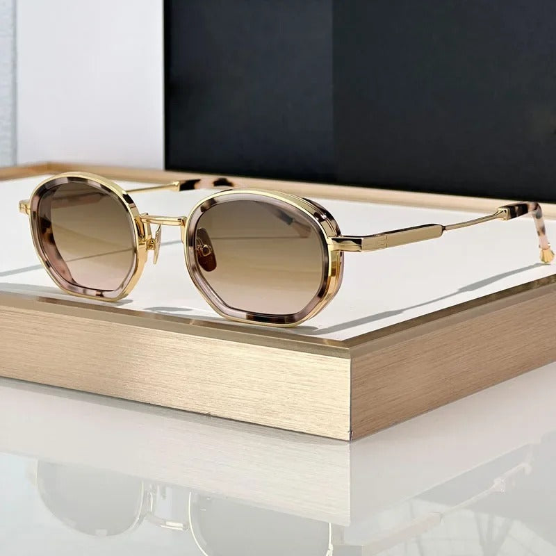 Gold High Stree Designer Sun Glasses