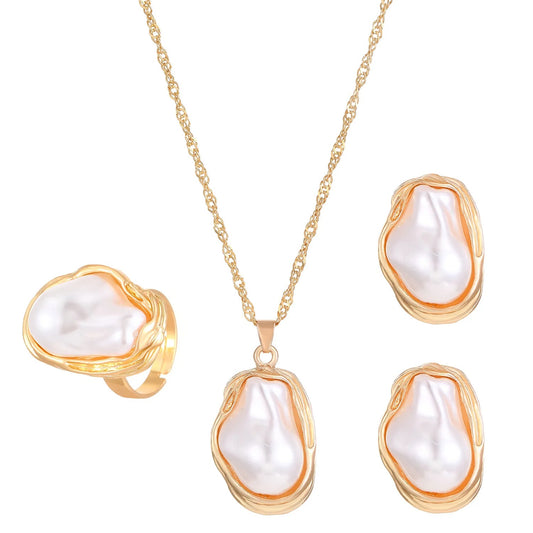 Baroque Pearl Jewelery Set