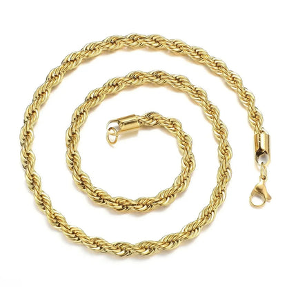 Cuban Men's Twisted Neck Chain