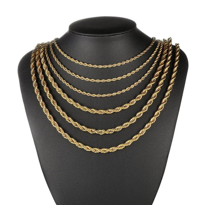 Cuban Men's Twisted Neck Chain